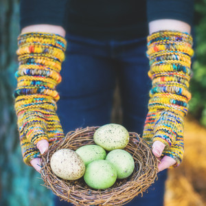 Prolux Mitts designed by Laura Nelkin and published in Knockout Knits