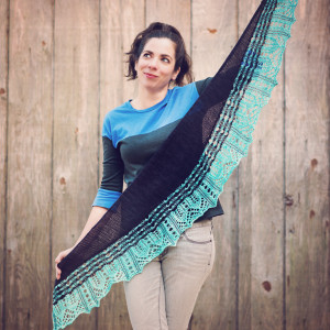 Cheers Shawl from Nelkin Designs photographed byt Patty McGuire