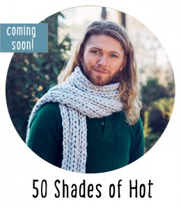 50 Shades of Hot chunky scarf knitting pattern