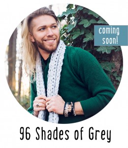 96 Shades of Grey super long skinny scarf knitting pattern