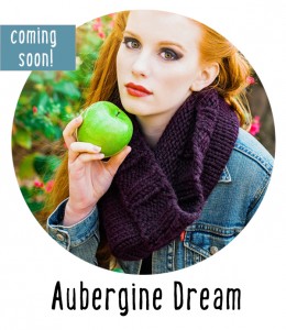 Aubergine Dream chunky oversized cowl knitting pattern