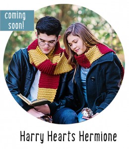 Harry Hearts Hermione Scarf knitting pattern set
