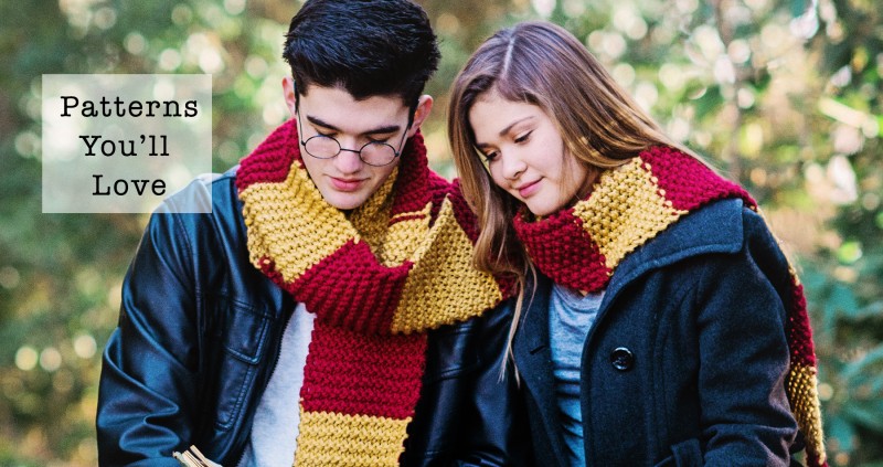 Gryffindor inspired Beginner Knitting Patterns