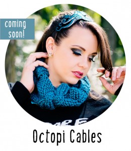 Octopi Cables chunky knit cable cowl knitting pattern