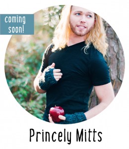 Princely Mitts knitting pattern for guys