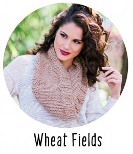 Wheat Fields chunky knit cowl knitting pattern