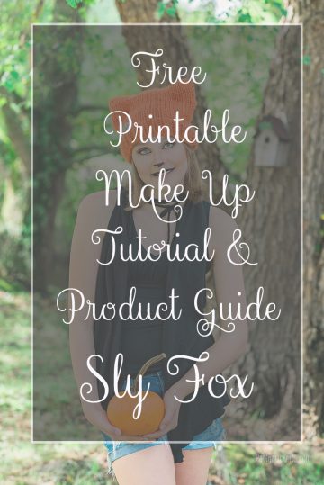 Fox makeup tutorial for Halloween. Paired with an adorable hat knitting pattern, it's the perfect hand crafted costume. Age Appropriate for little girls, teenagers and women. Click for the FREE PRINTABLE on how to complete this look. | Pattymac Knits