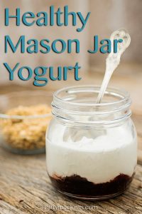 Try this recipe for Healthy Mason Jar Fruit on the Bottom Yogurt. This can be made ahead for the week and is as delicious for lunch as it is for a dessert in the evening.