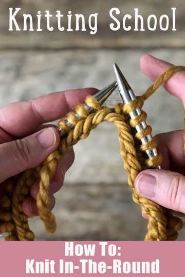 Learn how to knit in the round and learn what is circular knitting. Learn to use circular knitting needles to knit in-the-round