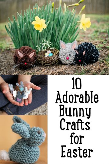 10 Adorable and Easy Easter Bunny Craft Ideas you can make this weekend. Decorate your child's Easter Basket or bedroom with these darling bunnies.